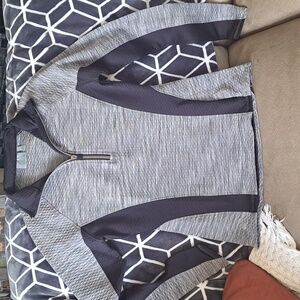 Athleta Women's quarter zip top Size S Black Gray